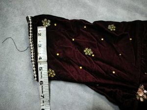 beautiful Coffee Brown velvet lehanga