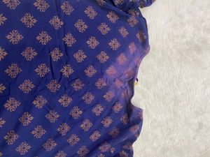 Elegant Blue Printed Kurta