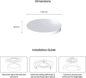 LEDURE 10W Meta Surface Light (pack of 2)