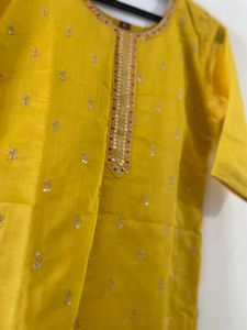 Yellow haldi function Kurta Set