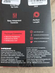 boAt Bassheads 152 Wired Earphones