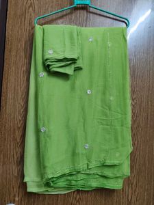 Green Embellished Saree