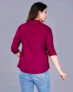 Stylish Magenta Kurti Top