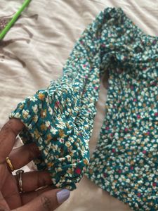 Floral Print Long Sleeve Top