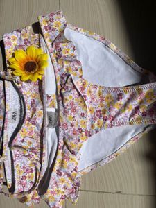 Zara Floral Smocked Bikini Set