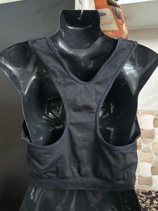 Sports Bra Set - Pink &amp; Black