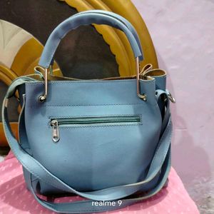 Colorblock Shoulder Handbag