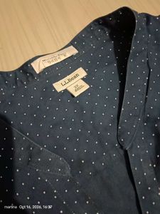 Stylish Navy Polka Dot Top
