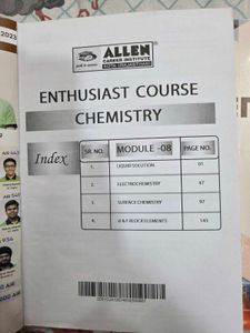 Allen Chemistry Books (JEE Main + Advanced)