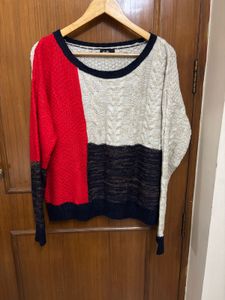 Color Block Knit Sweater