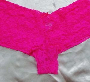 Pink Lace Thong Panty