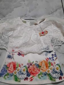 Girls Floral Lace Dress