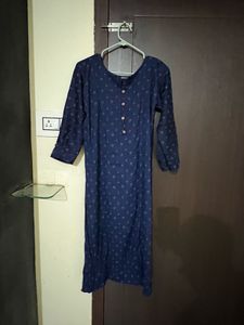 Stylish Blue Printed Kurta