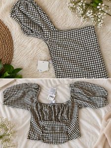 Checkered Crop Top