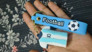 Messi themed bag charm