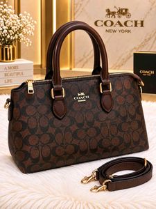COACH GEORGIA SATCHEL BAG IN SIGNATURE CANVAS SIGN
