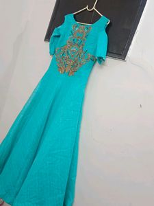 Gown With Cold Shoulder Style