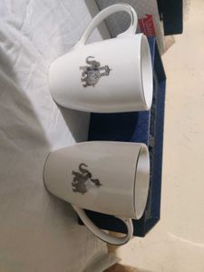 Elegant Elephant Mugs Set/ Gift Set for Friends
