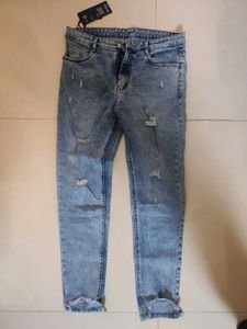 Distressed Denim Jeans - Stylish & Trendy