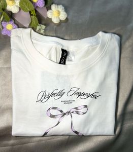 White "Perfectly Imperfect" Graphic T-Shirt