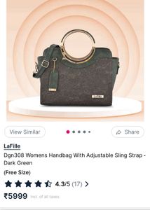 LaFille Womens Handbag Dark Green