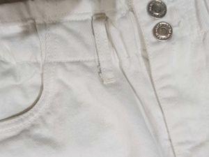 White High-Waisted Pants