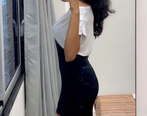 Chic Black &amp; White Mini Dress