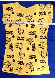 Cute Yellow Mickey Mouse T-Shirt