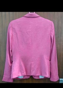 ZARA BASIC Pink Coat