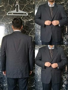Classic Pinstripe Suit Jacket