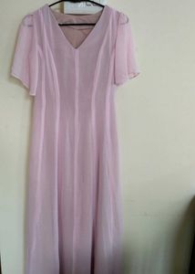 Pink flowy dress