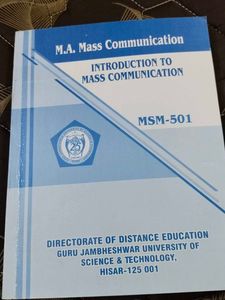 Introduction to Mass Communication Book