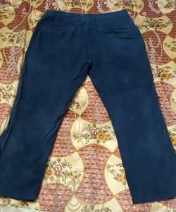 Men's Blue Casual Trousers