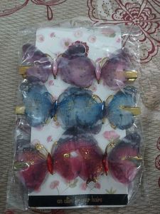 Butterfly Hair Clips - Set of 3