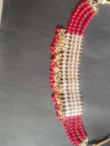 Red Kundan Jewelry Set