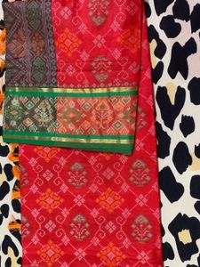 Vibrant Red Ethnic Saree