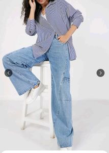 Wide Leg Denim Jeans