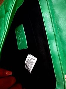 Green Zara shoulder bag