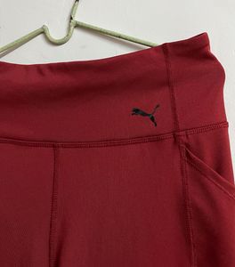 Puma Red Athletic Leggings