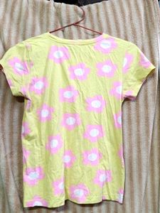 Cute Yellow Floral T-Shirt