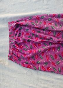 Cozy Feather Print Pajama Pants