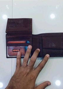 Levi's Brown Leather Bi-fold Wallet