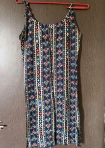 Boho Print Spaghetti Strap Dress