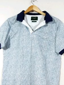 Color Plus White Printed T-Shirt (Men)