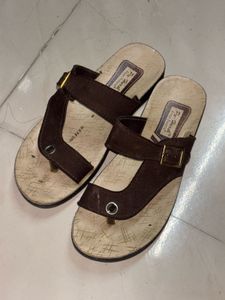 Comfortable Brown Flat Sandals