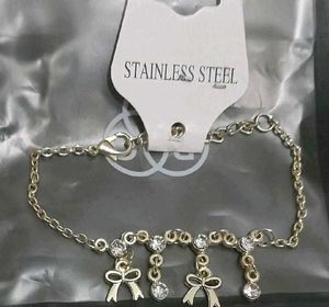 Gold-tone Bow Charm Bracelet