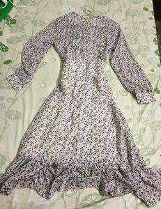 Floral Summer Dress with Ruffle Hem