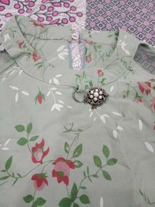 Floral Print Cold Shoulder Dress