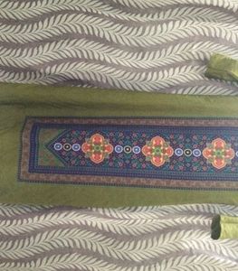 Green A Line Kurta
