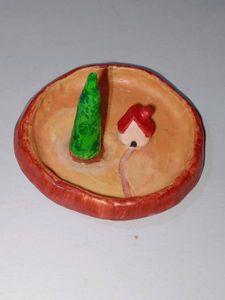 Handmade Clay Landscape Dish